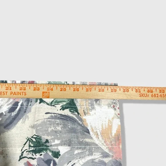 Unbranded Vintage Curtain Valance Unisex 30x17 Multicolor Floral Cottagecore - Picture 3 of 5